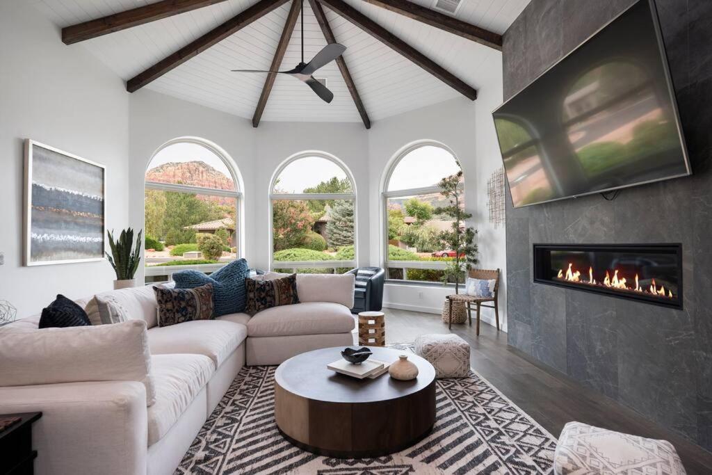 Amazing Luxury Home With Hot Tub & Views Sedona Esterno foto